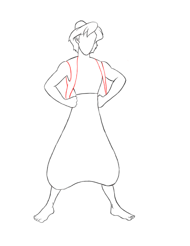 791x1024 how to draw aladdin - Aladdin Drawing