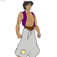 225x225 how to draw aladdin steps - Aladdin Drawing