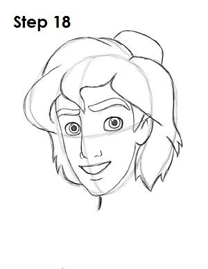 300x388 how to draw disney's aladdin drawing - Aladdin Drawing
