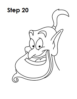 300x388 how to draw the genie from aladdin - Aladdin Drawing