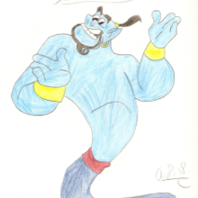 220x220 how to draw how to draw genie from aladdin - Aladdin Drawing