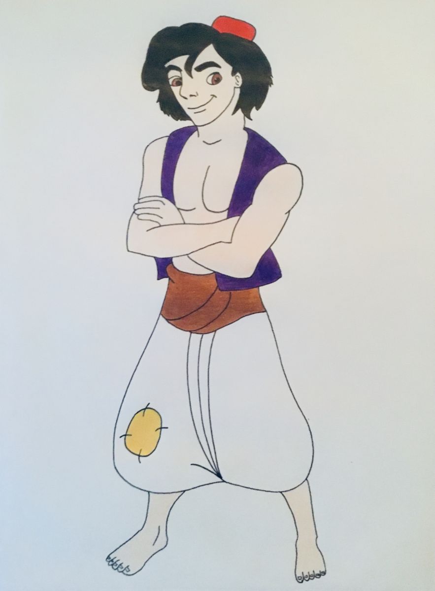 883x1200 aladdin drawing - Aladdin Drawing