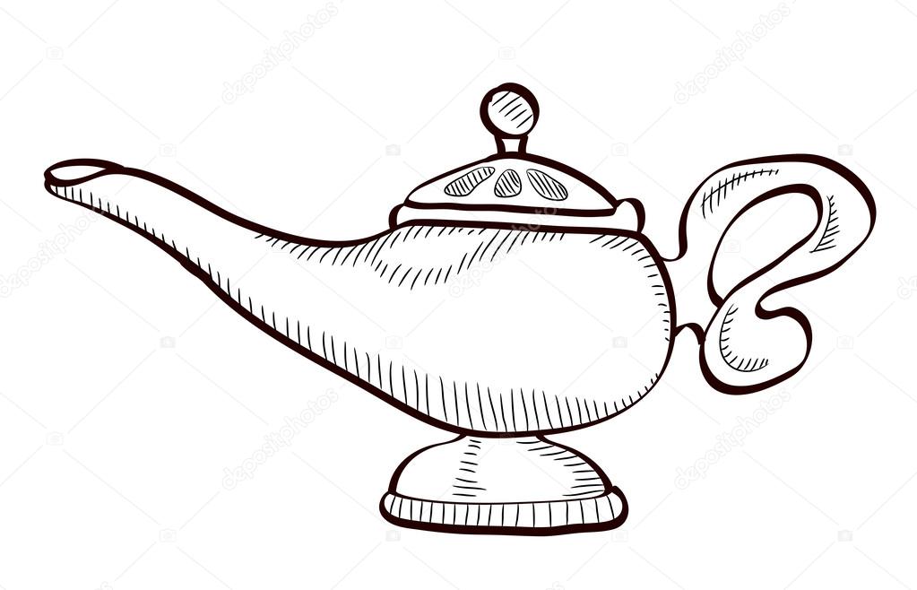 Aladdin Lamp Drawing at Explore collection of