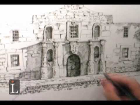 480x360 drawing of the alamo - Alamo Drawing