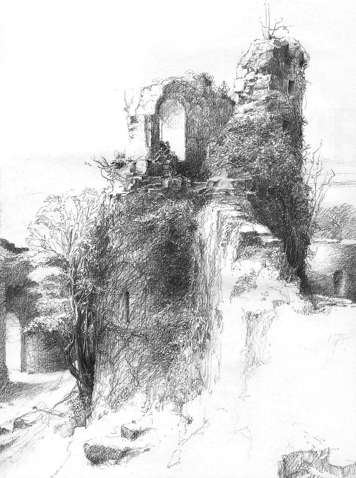 1192x1600 alan lee castles - Alan Lee Drawings