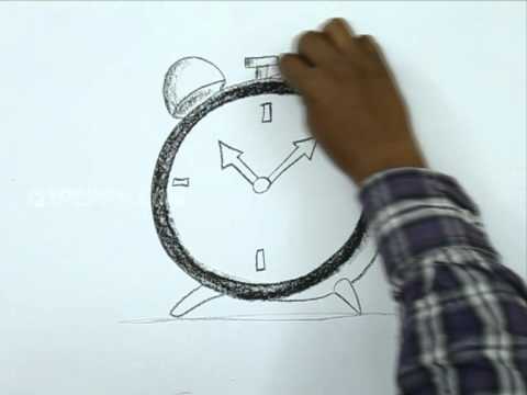 480x360 how to draw a alarm clock - Alarm Clock Drawing