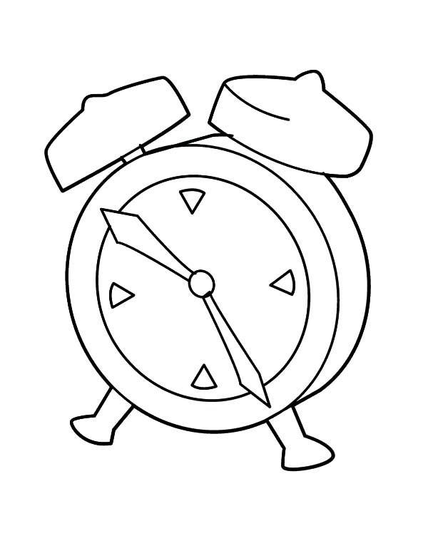 600x776 drawing alarm clock coloring pages coloring sky - Alarm Drawing