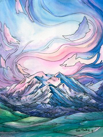 359x479 cards tagged alaska drawn to high places - Alaska Drawing