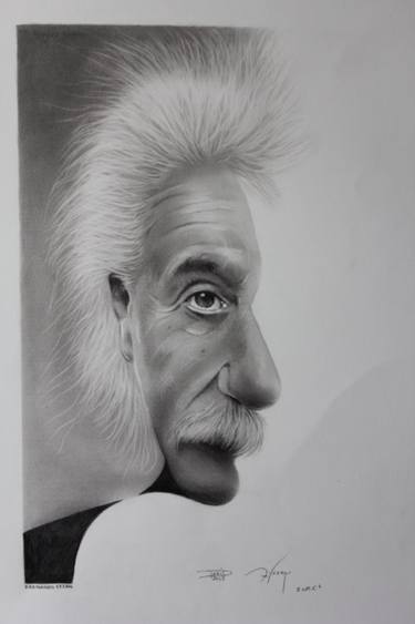 375x563 Albert Einstein Drawing - Albert Einstein Drawing