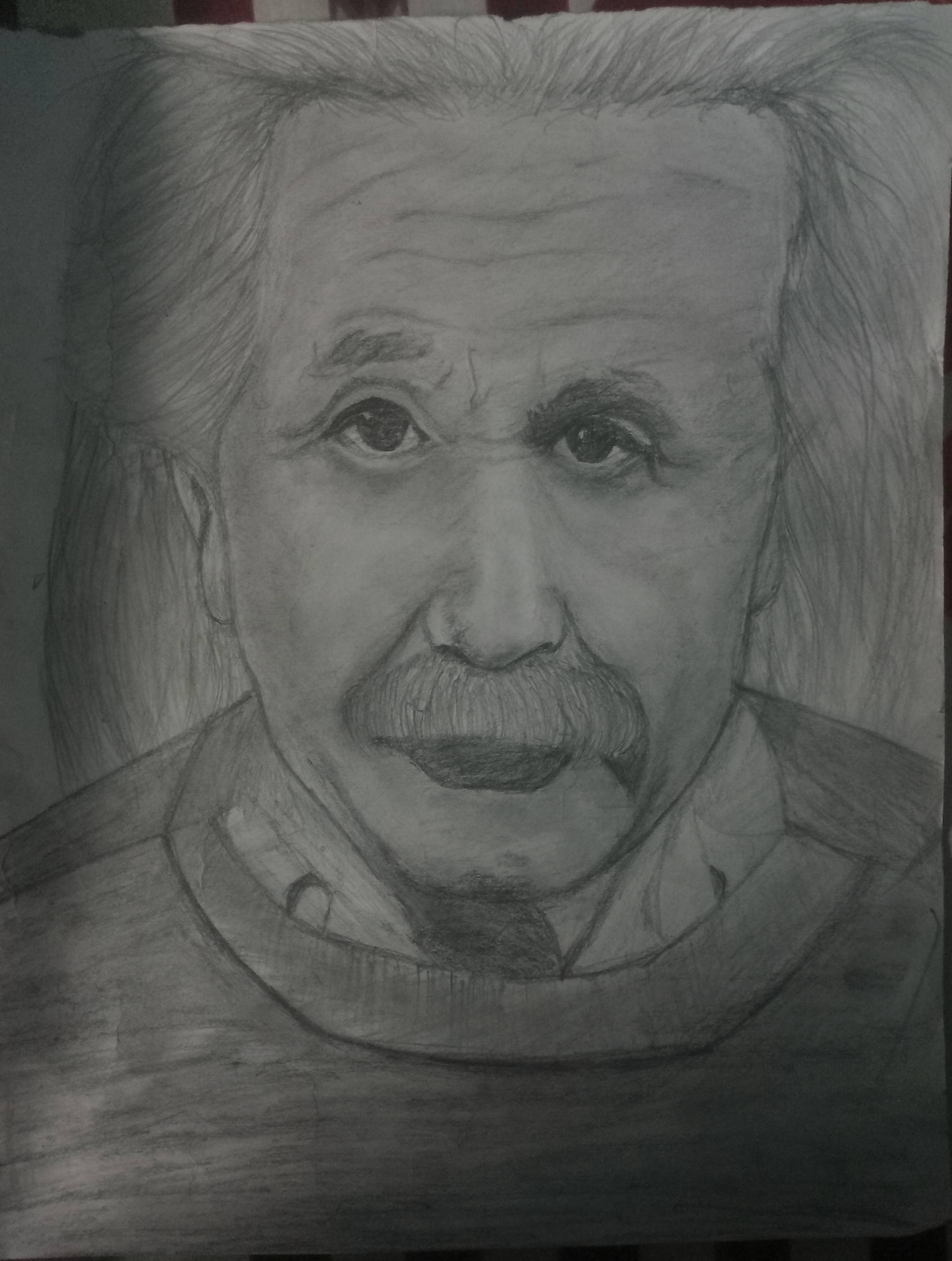 1920x2543 albert einstein the crazy pioneer drawing - Albert Einstein Drawing