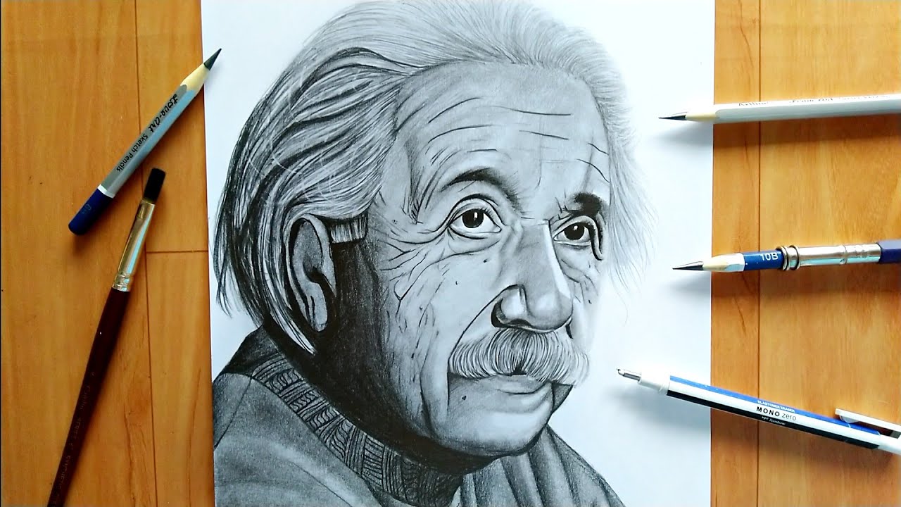 Albert Einstein Drawing at Explore collection of