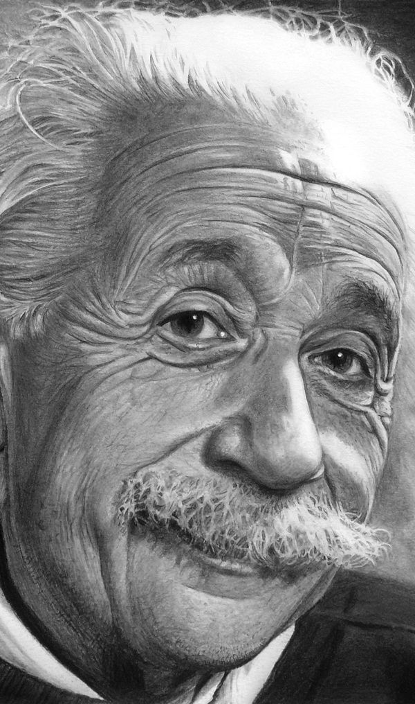 600x1016 Pencil Drawing Albert Einstein Artastic Pencil Drawings - Albert Einstein Drawing