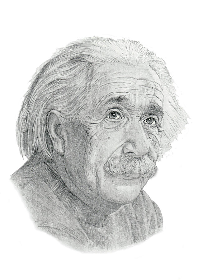 636x900 Albert Einstein Drawing - Albert Einstein Drawing