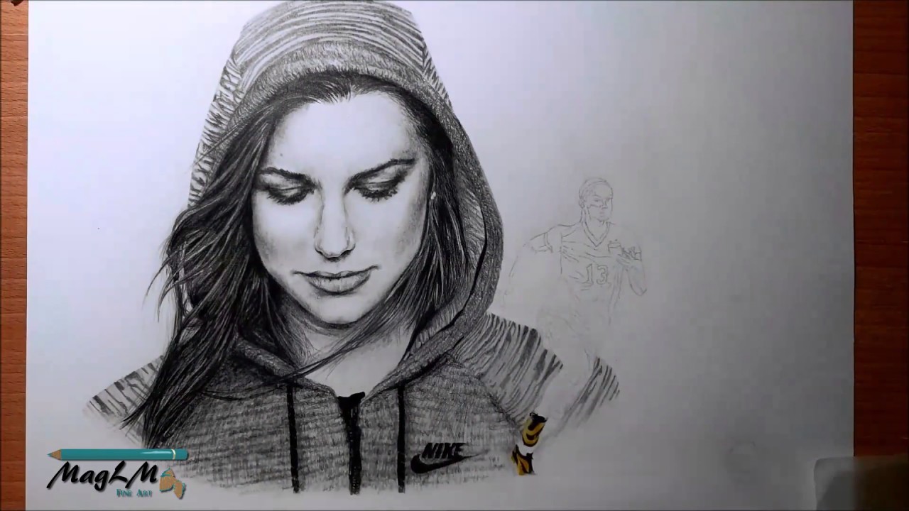 1280x720 Drawing Alex Morgan - Alex Drawings