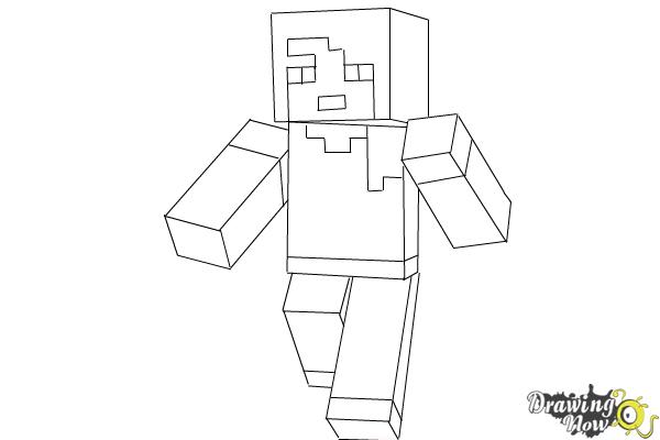 600x400 How To Draw Alex From Minecraft - Alex Drawings