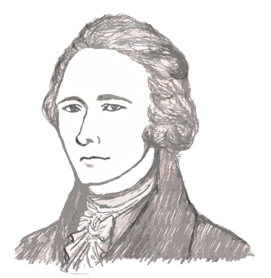 883x904 Alexander Hamilton Fan Art - Alexander Hamilton Drawing