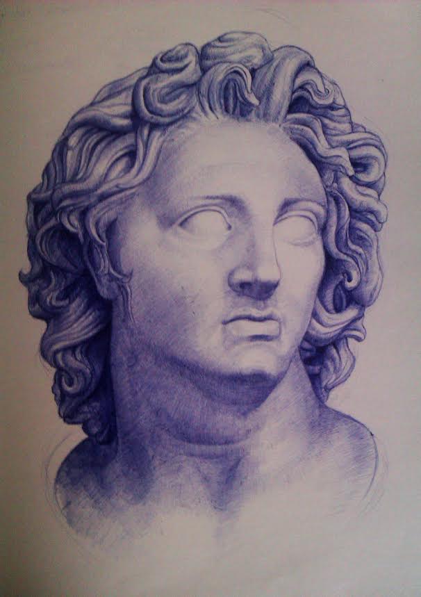 606x859 Alexander The Great - Alexander The Great Drawing
