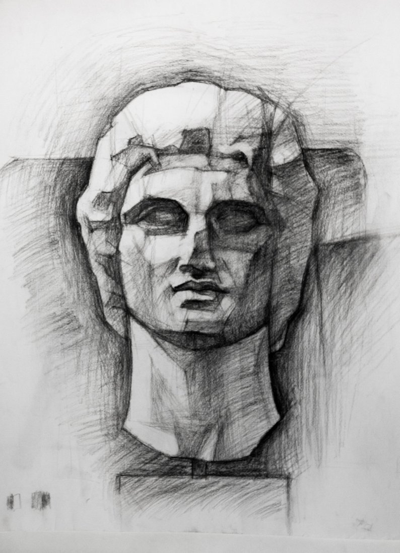 794x1099 Alexander The Great Charcoal Sketch Study Original Drawing On Etsy - Alexander The Great Drawing