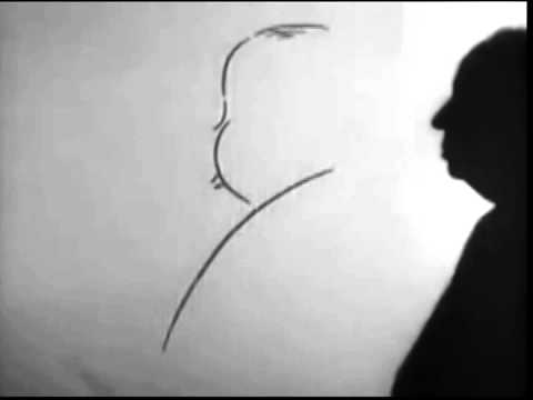 480x360 Alfred Hitchcock Intro Theme - Alfred Hitchcock Drawing