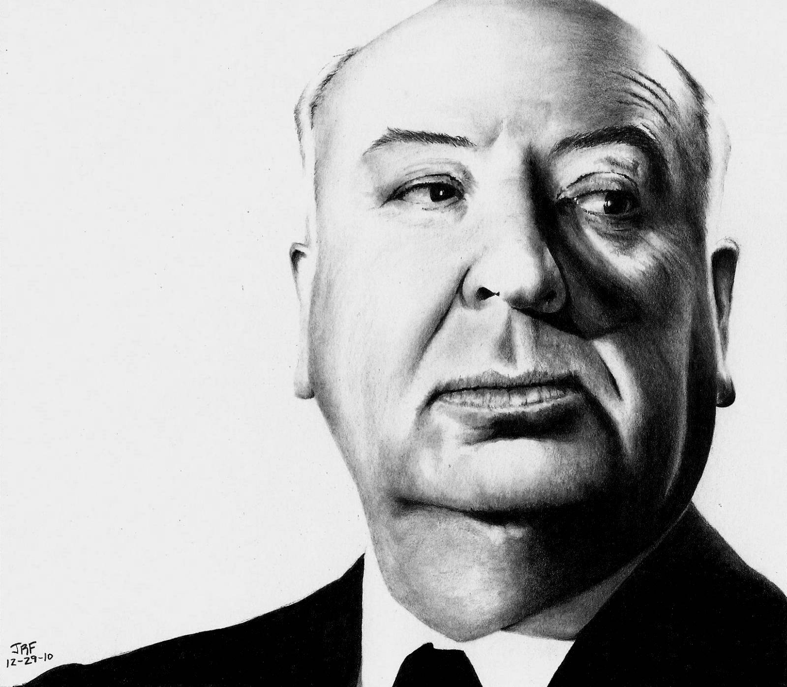 1600x1397 Go To Drawing Of Alfred Hitchcock - Alfred Hitchcock Drawing