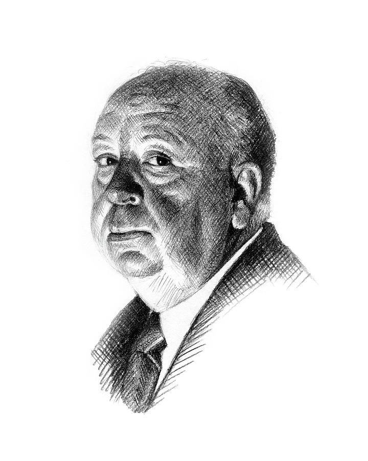 720x900 Hitchcock Drawing - Alfred Hitchcock Drawing