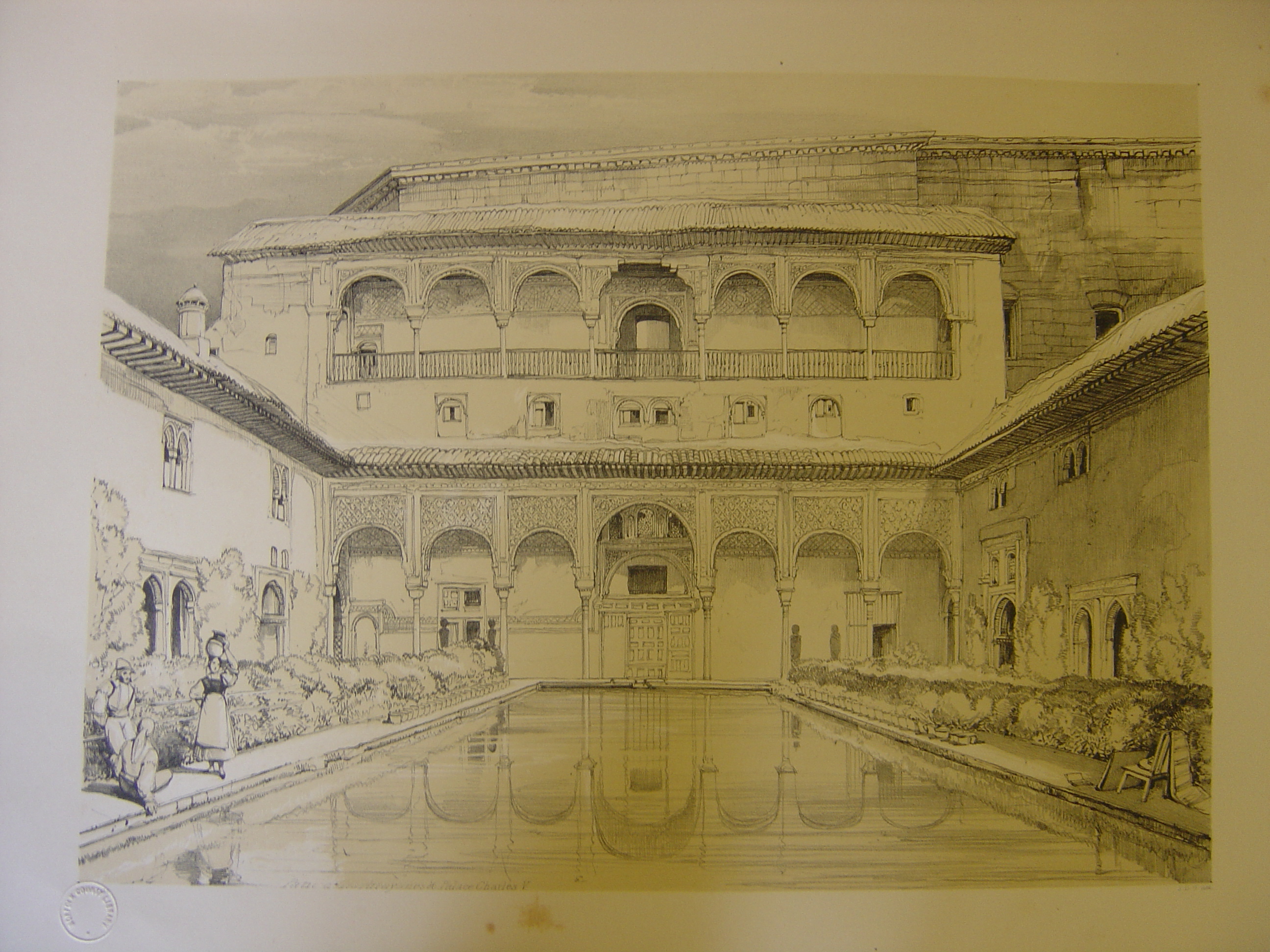 2592x1944 lewis's sketches and drawings of the alhambra, made during - Alhambra Drawing