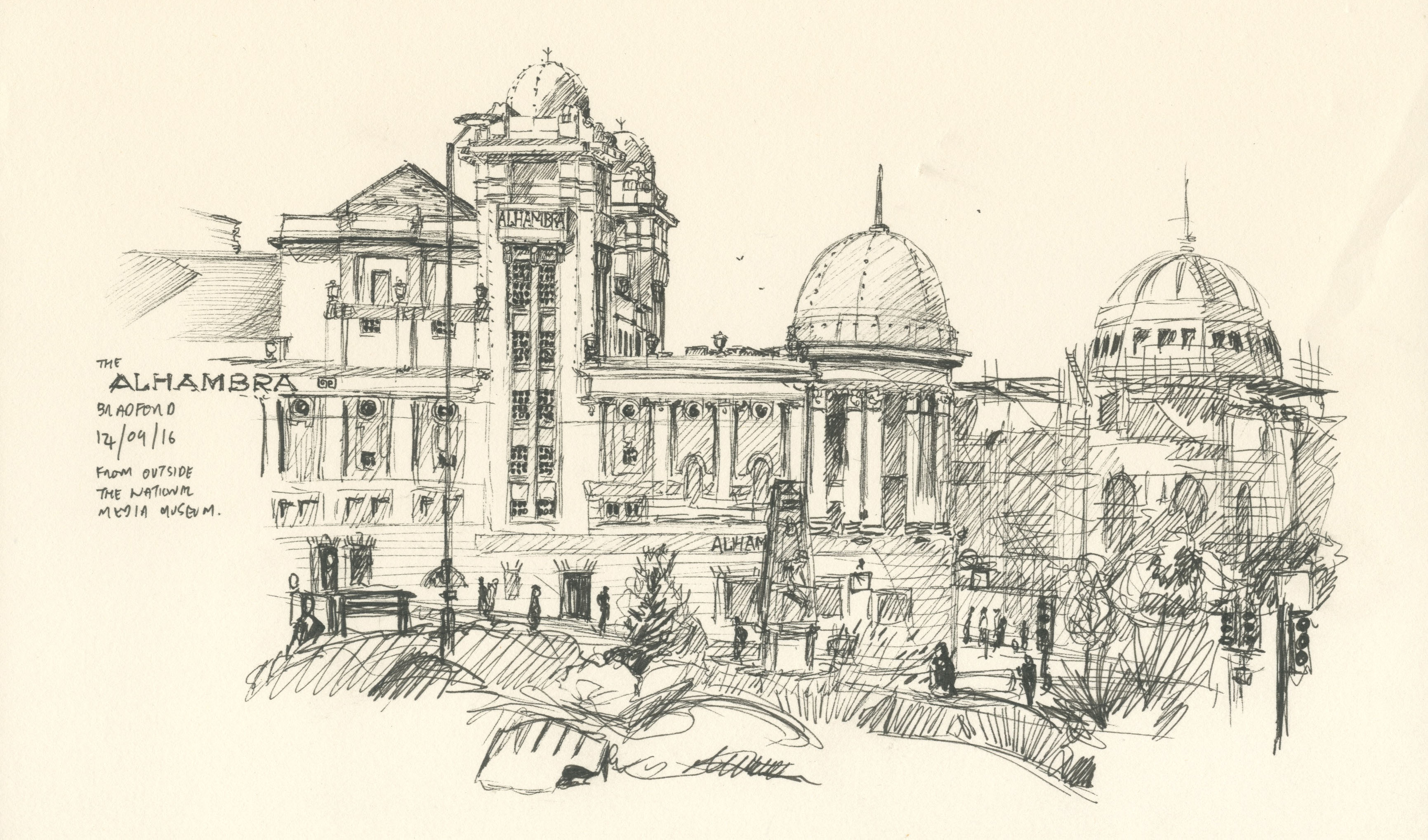 3462x2038 the alhambra, bradford september observationaldrawing - Alhambra Drawing