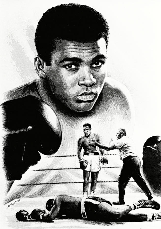 633x900 muhammad ali the greatest drawing - Ali Drawing