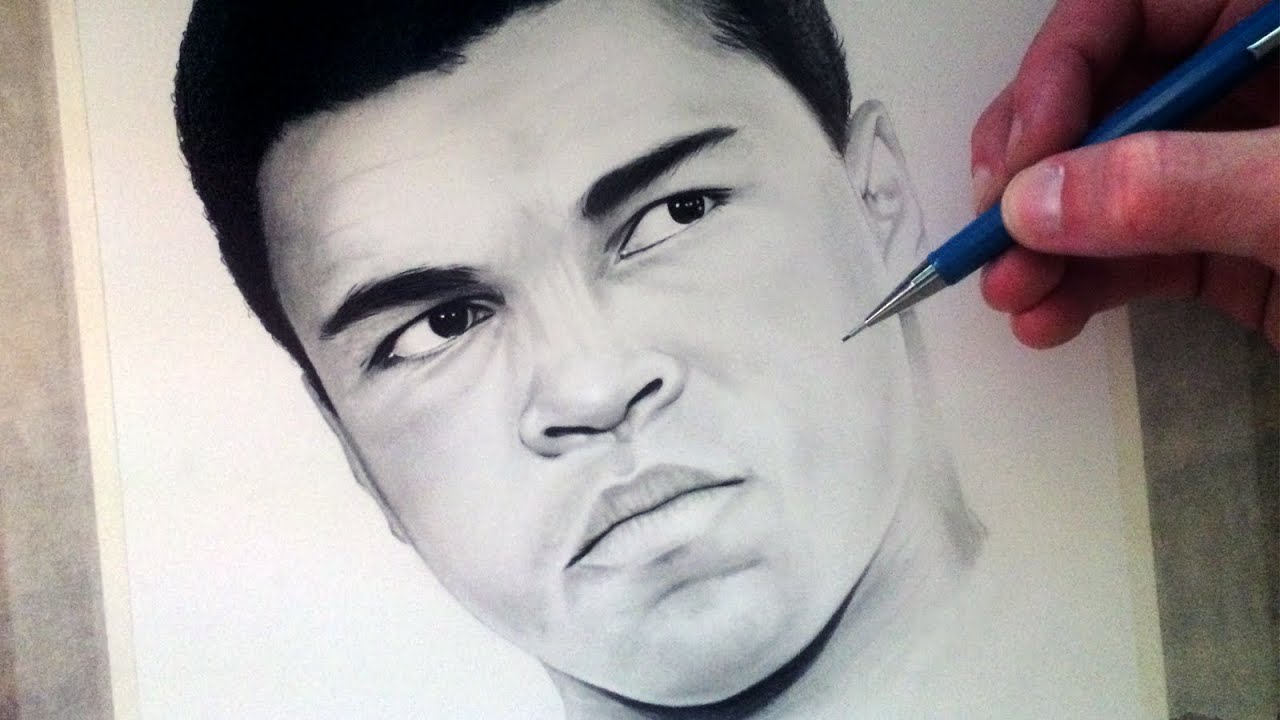 1280x720 drawing muhammad ali - Ali Drawing
