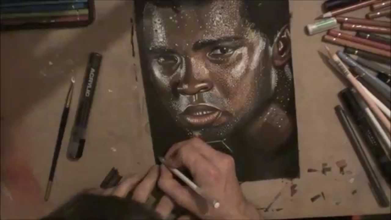 1280x720 drawing muhammad ali - Ali Drawing