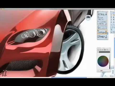 480x360 Drawing A Car Using Alias Sketchbook Pro - Alias Drawing