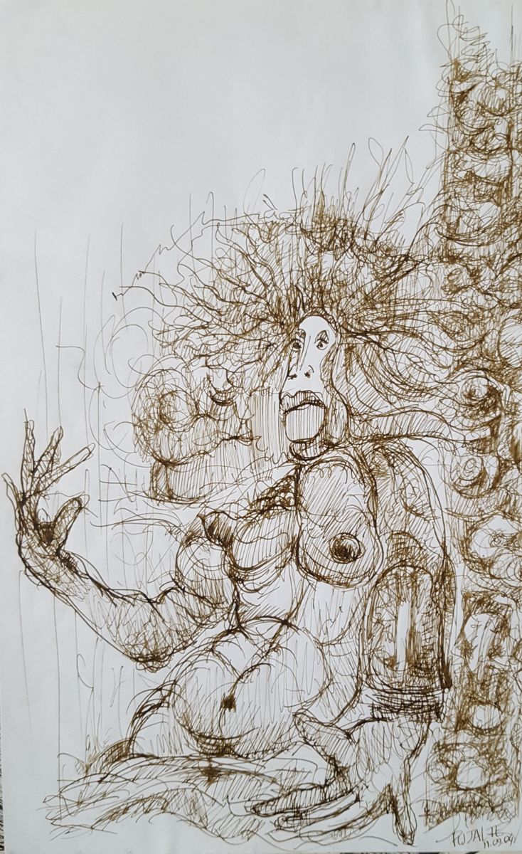 734x1200 Tina Alias Entity - Alias Drawing