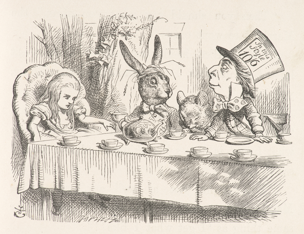 1200x925 Looking In Wonderland Sir John Tenniel's Illustrations - Alice And Wonderland Drawings