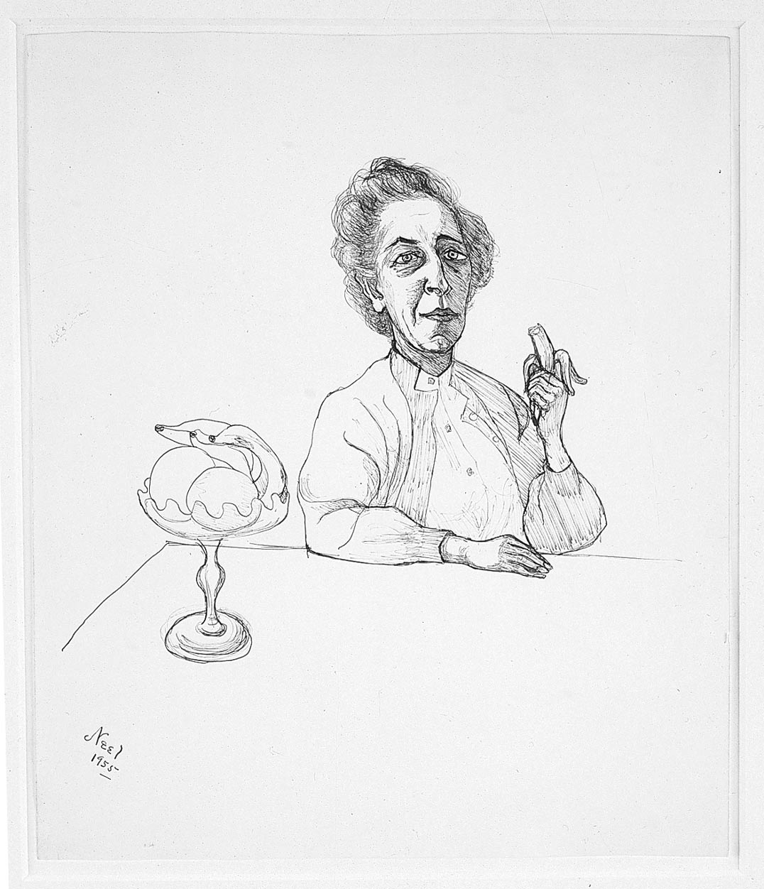 1076x1252 The Arts Club Of Chicago Alice Neel Drawings - Alice Drawing