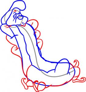281x302 How To Draw How To Draw Caterpillar, Alice In Wonderland - Alice In The Wonderland Drawings