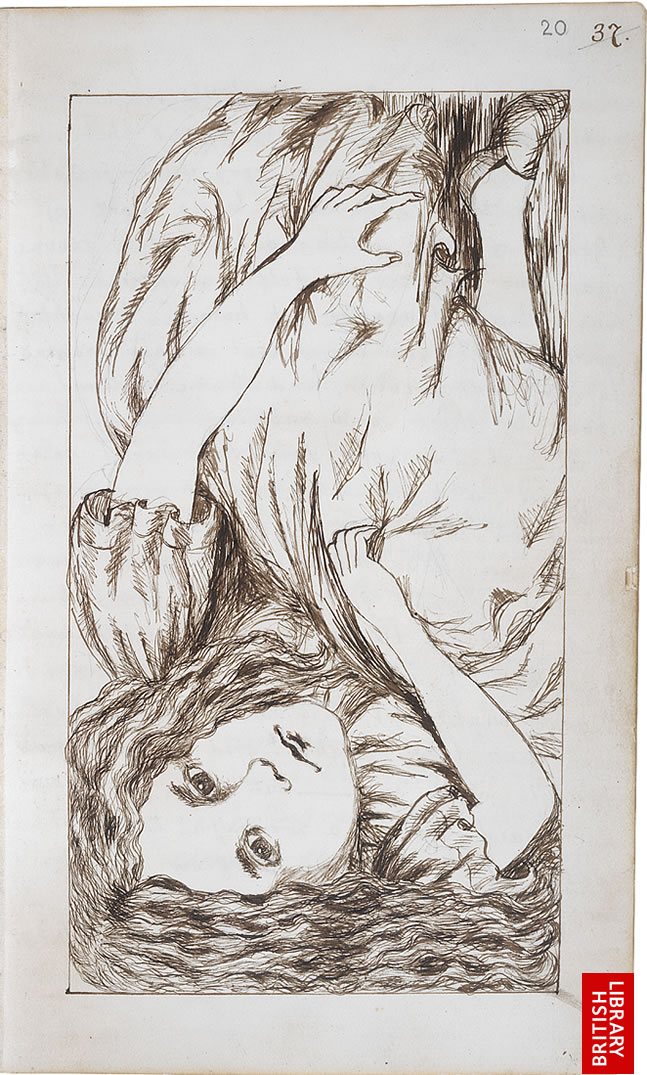 647x1075 Lewis Carroll's Original Illustrations For Alice's Adventures - Alice In The Wonderland Drawings