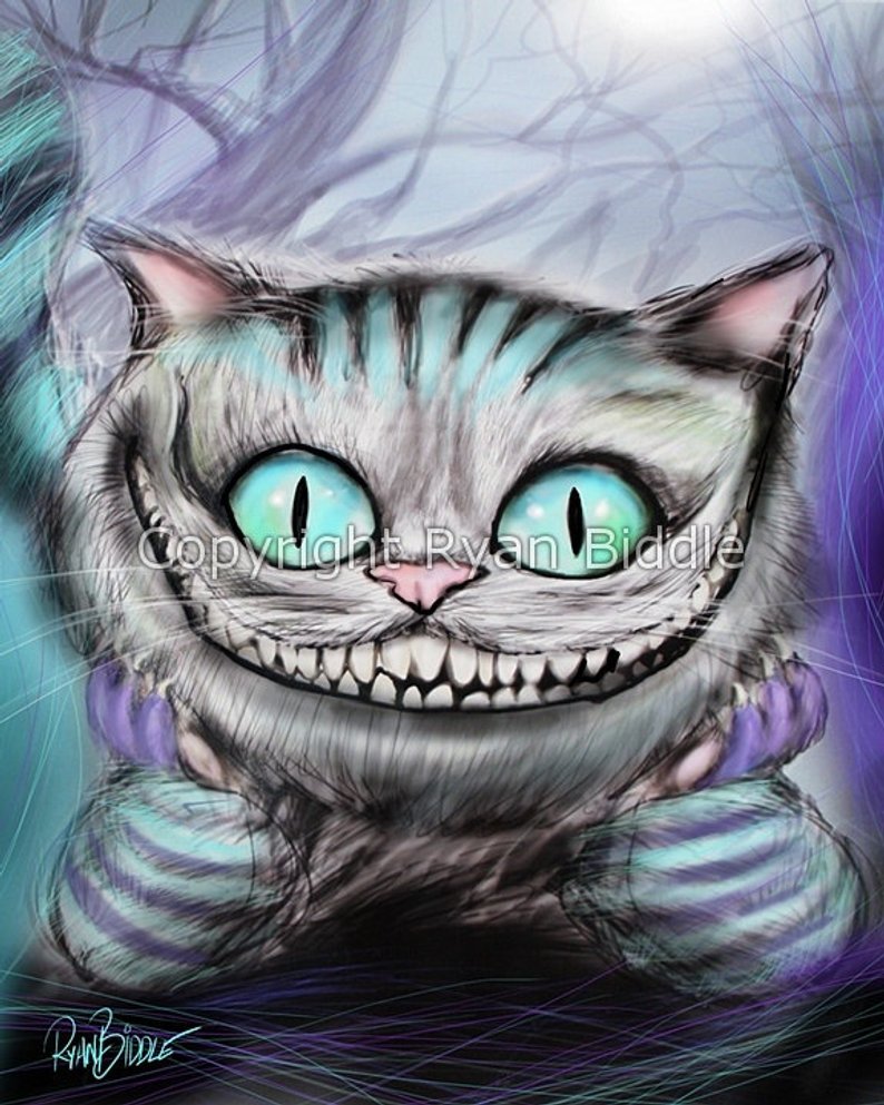 794x993 Cheshire Cat From Alice In Wonderland Drawing Print Etsy - Alice In Wonderland Cat Drawing