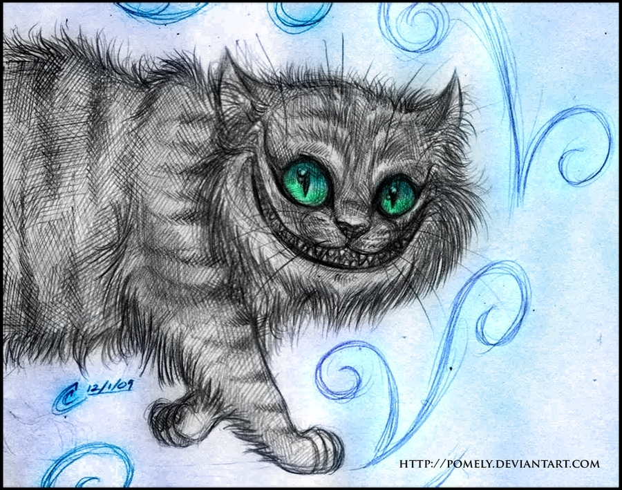 900x709 Alice In Wonderland - Alice In Wonderland Cat Drawing