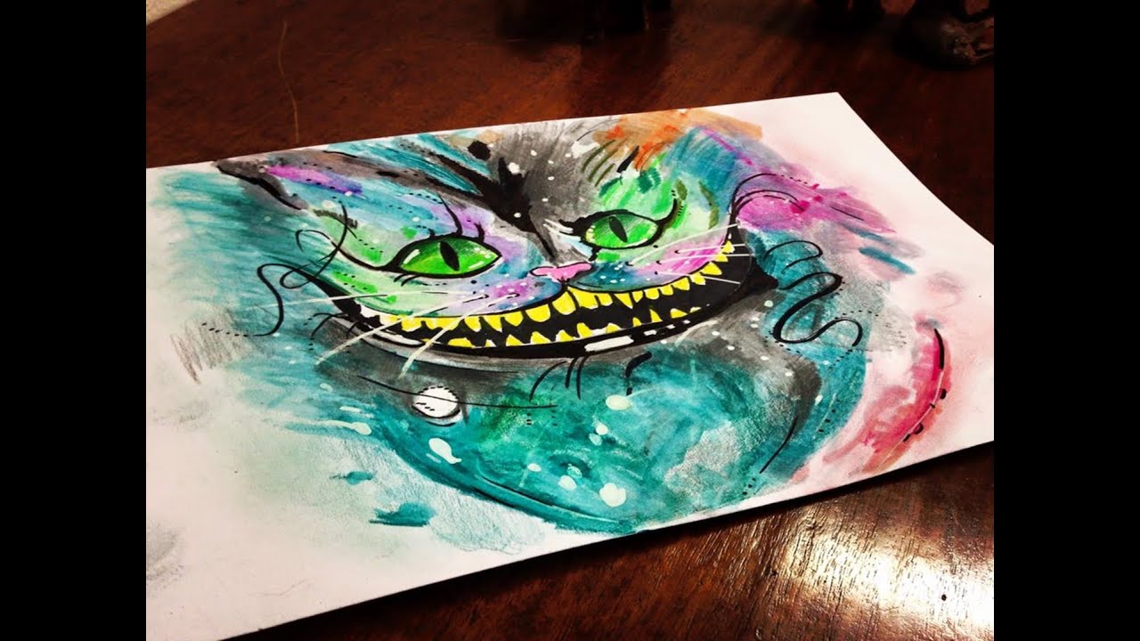 1280x720 Cheshire Cat Alice In Wonderland - Alice In Wonderland Cat Drawing