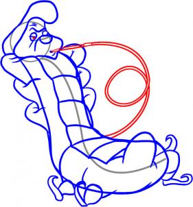 281x302 How To Draw How To Draw Caterpillar, Alice In Wonderland - Alice In Wonderland Drawing
