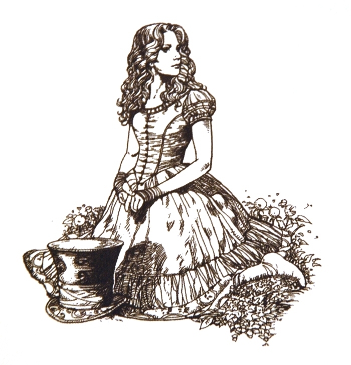 700x727 alice alice in wonderland wiki fandom powered - Alice In Wonderland Drawing