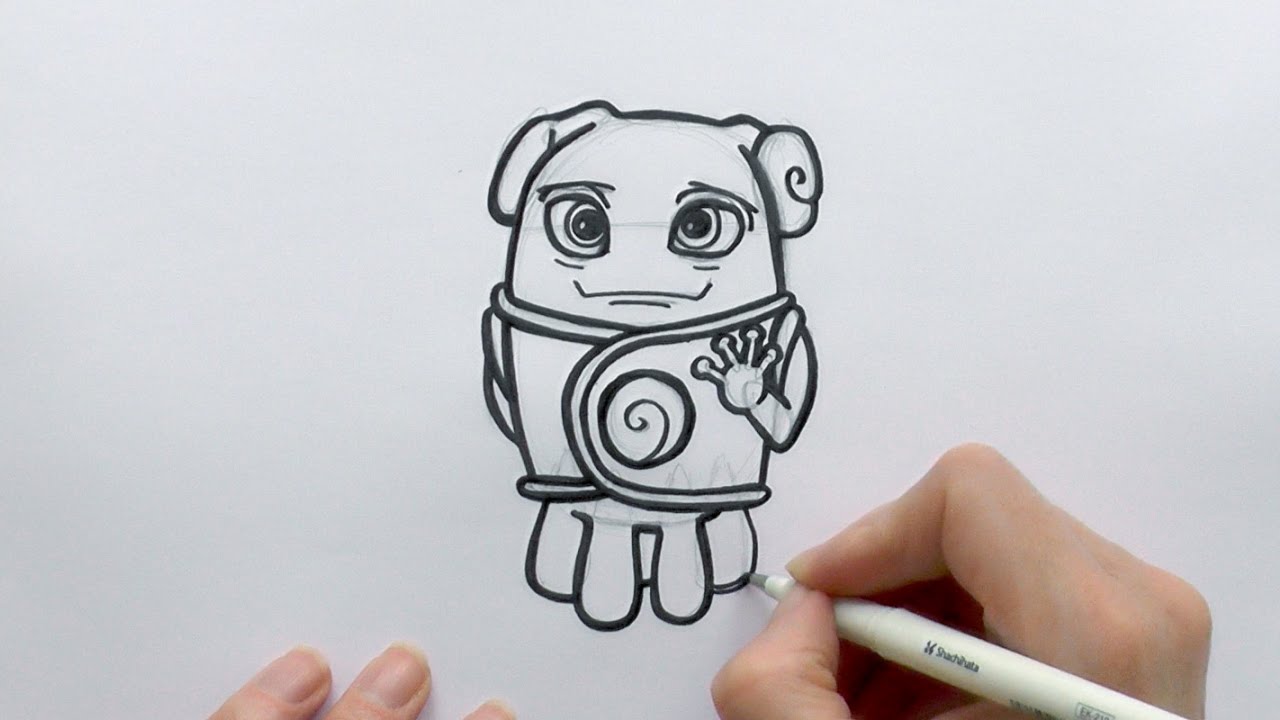 1280x720 How To Draw A Cartoon Oh The Alien From The Movie Home - Alien Cartoon Drawing
