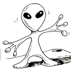 288x288 Alien Shoo Rayner Author - Alien Cartoon Drawing