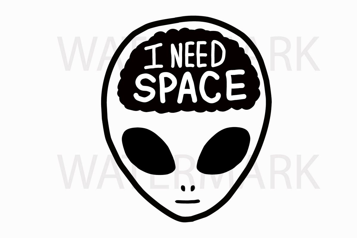 1200x800 Alien I Need Space - Alien Drawing