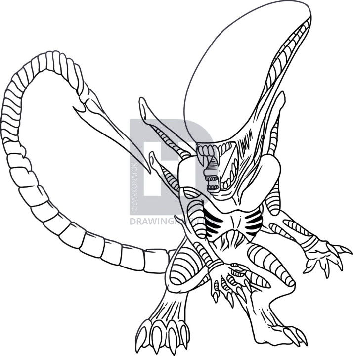 Alien Drawing At Paintingvalley Com Explore Collection Of Alien Drawing