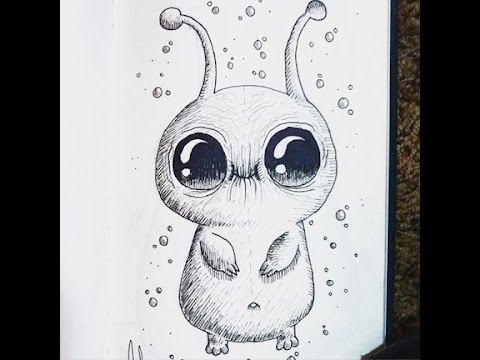 480x360 How To Draw An Alien Particle Baby - Alien Drawing