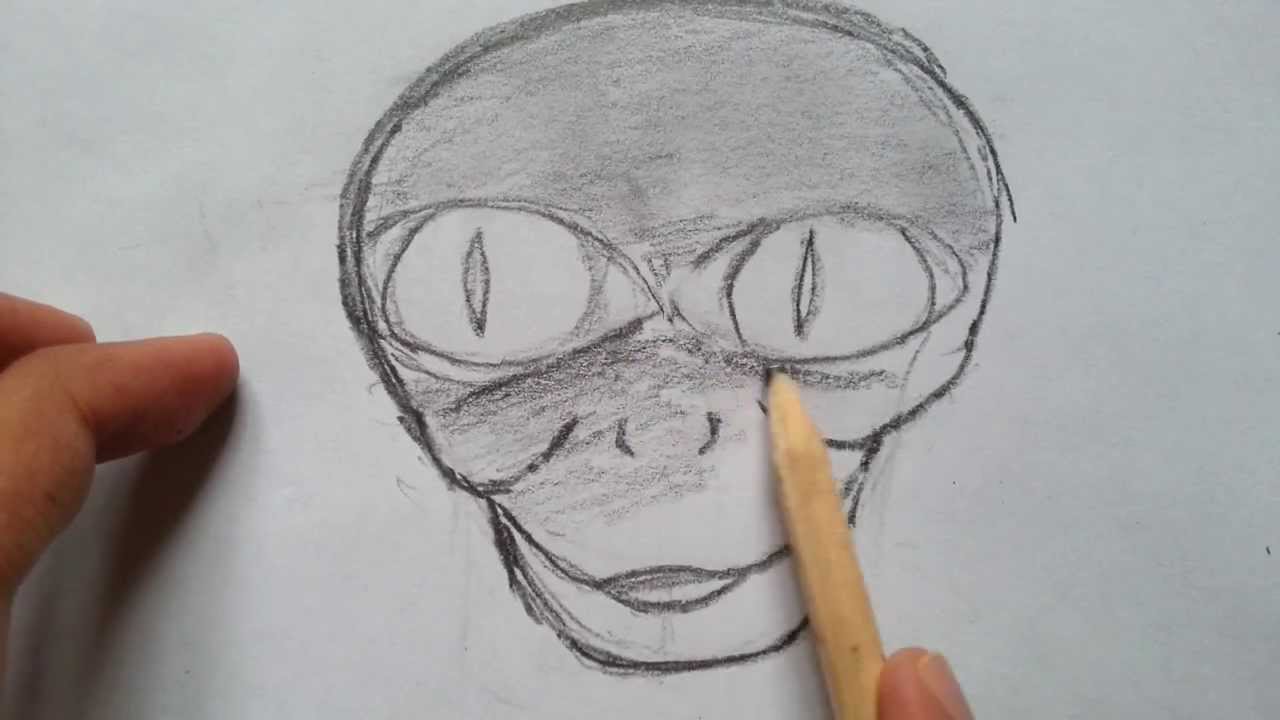 1280x720 How To Draw An Alien Head!!! - Alien Head Drawing