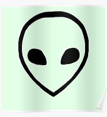 210x230 Alien Head Drawing Posters Redbubble - Alien Head Drawing