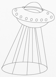 190x260 Alien Ship Pillowcase Spreadshirt - Alien Ship Drawing