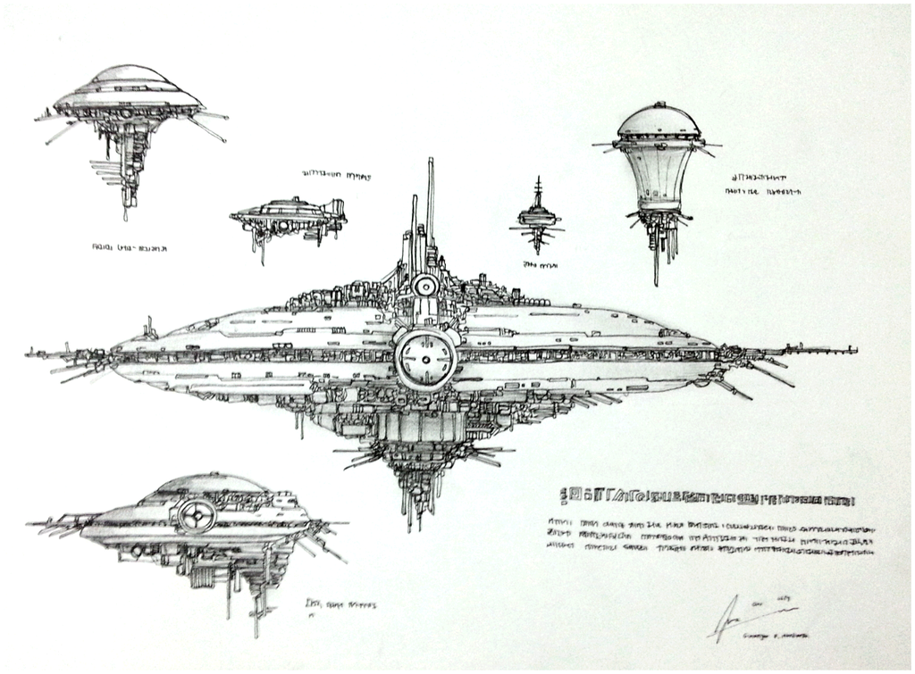 Alien Spaceship Drawing at Explore collection of